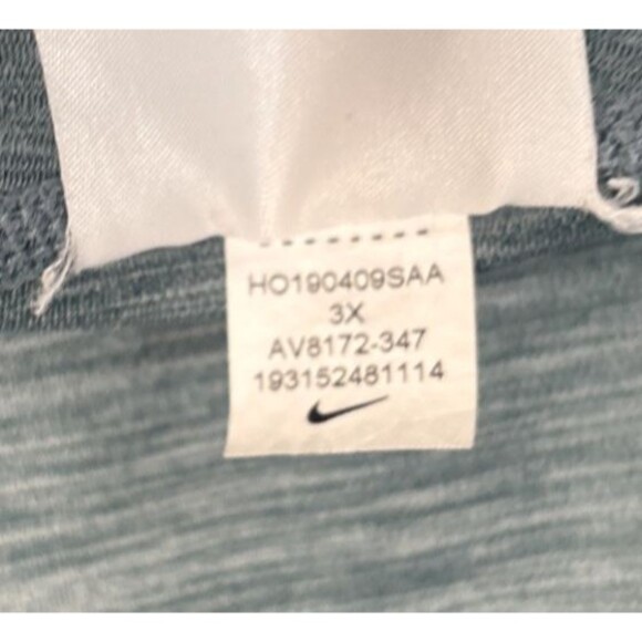 Nike Leggings Women’s Size 3X Dri Fit Heather Blue Ankle Yoga Compression - Picture 13 of 13